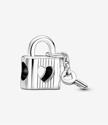 Pandora Moments Padlock & Heart Key Charm