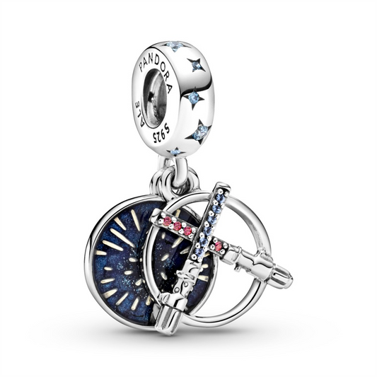 Star Wars X Pandora  Lightsaber Double Dangle Charm
