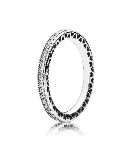 Pandora Timeless Hearts of Pandora Ring Size 6