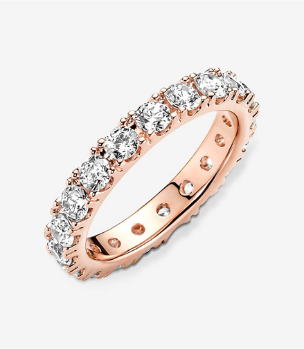 Pandora Timeless Sparkling Row Eternity Ring Size 7