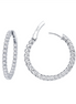 Lafonn 2.70 CTW Simulated Diamond Inside/Out 25mm Hoop Earrings