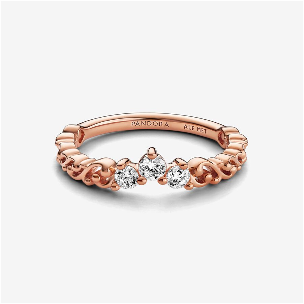Pandora Timeless Regal Swirl Tiara Ring Size 6