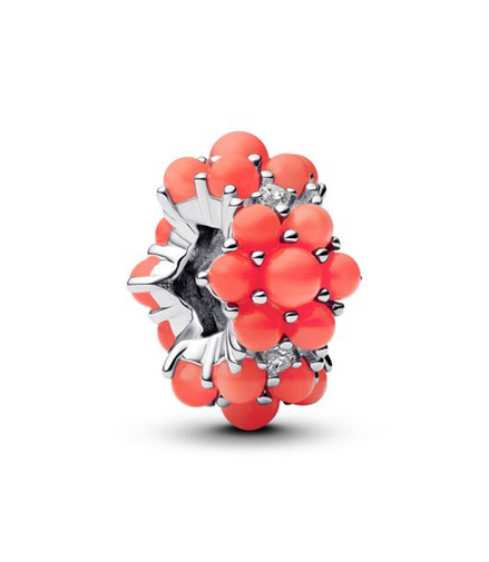 Pandora Coral-Colored Ocean Charm
