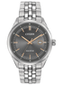 Men's Citizen Eco-Drive Addysen Grey Dial Stainless Steel Watch