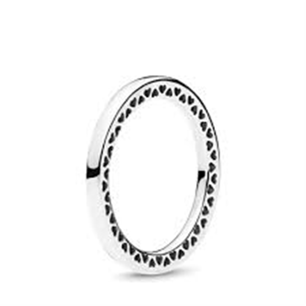 Pandora Sterling Silver  Classic Hearts Of Pandora Ring Size 6