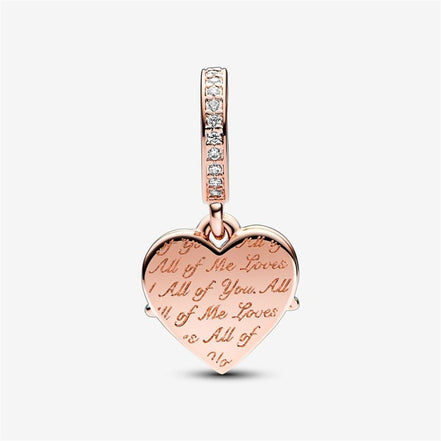 Pandora Moments Heart & Mom Dangle Charm