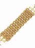 Susan Shaw Triple Strand Double Link Chain Bracelet