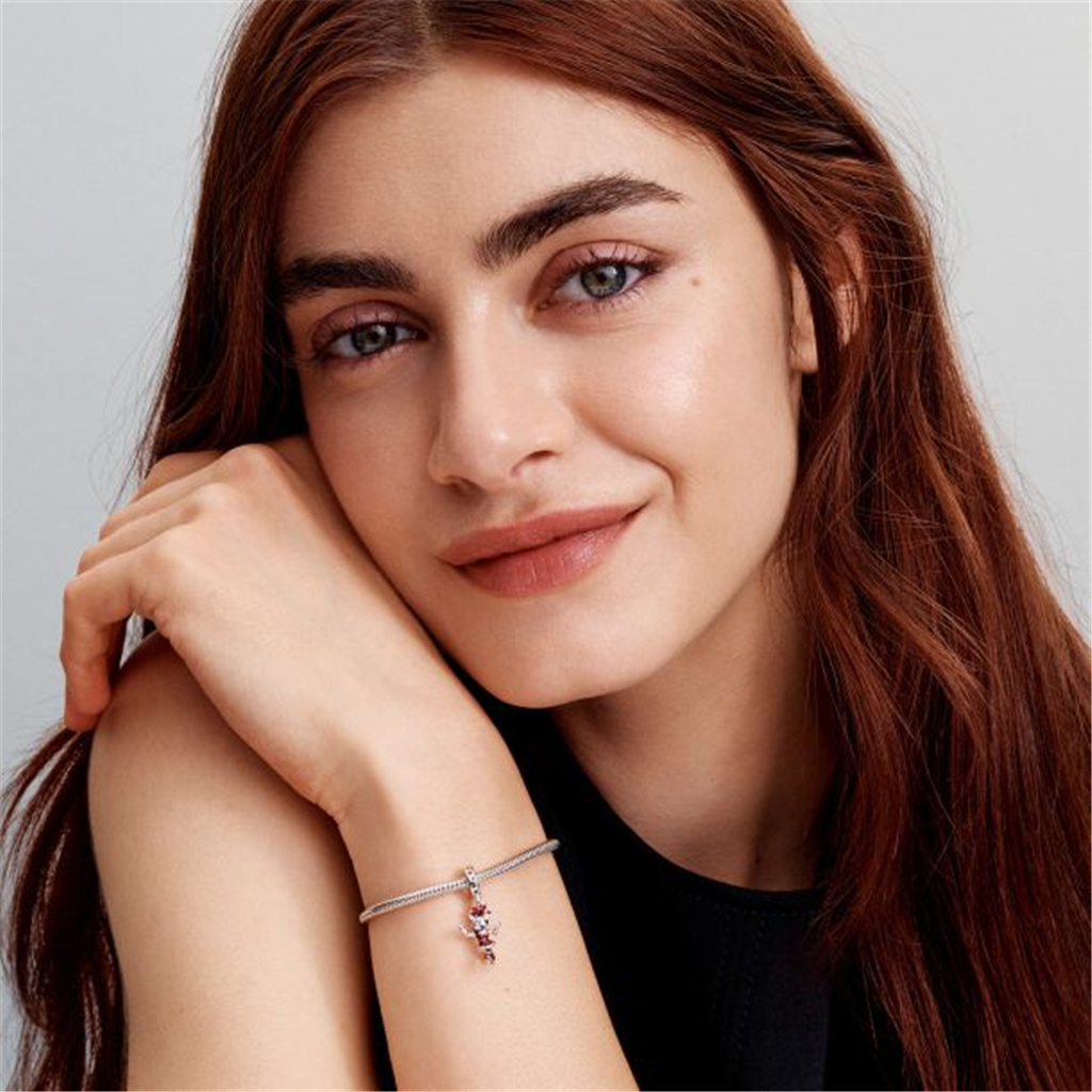 Pandora Disney Minnie Mouse Ice Skating Dangle Charm