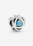 Pandora Moments December Turquoise Blue Eternity Circle Charm