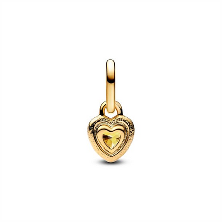 Pandora Heart Mini Dangle Charm 14K Gold Plating
