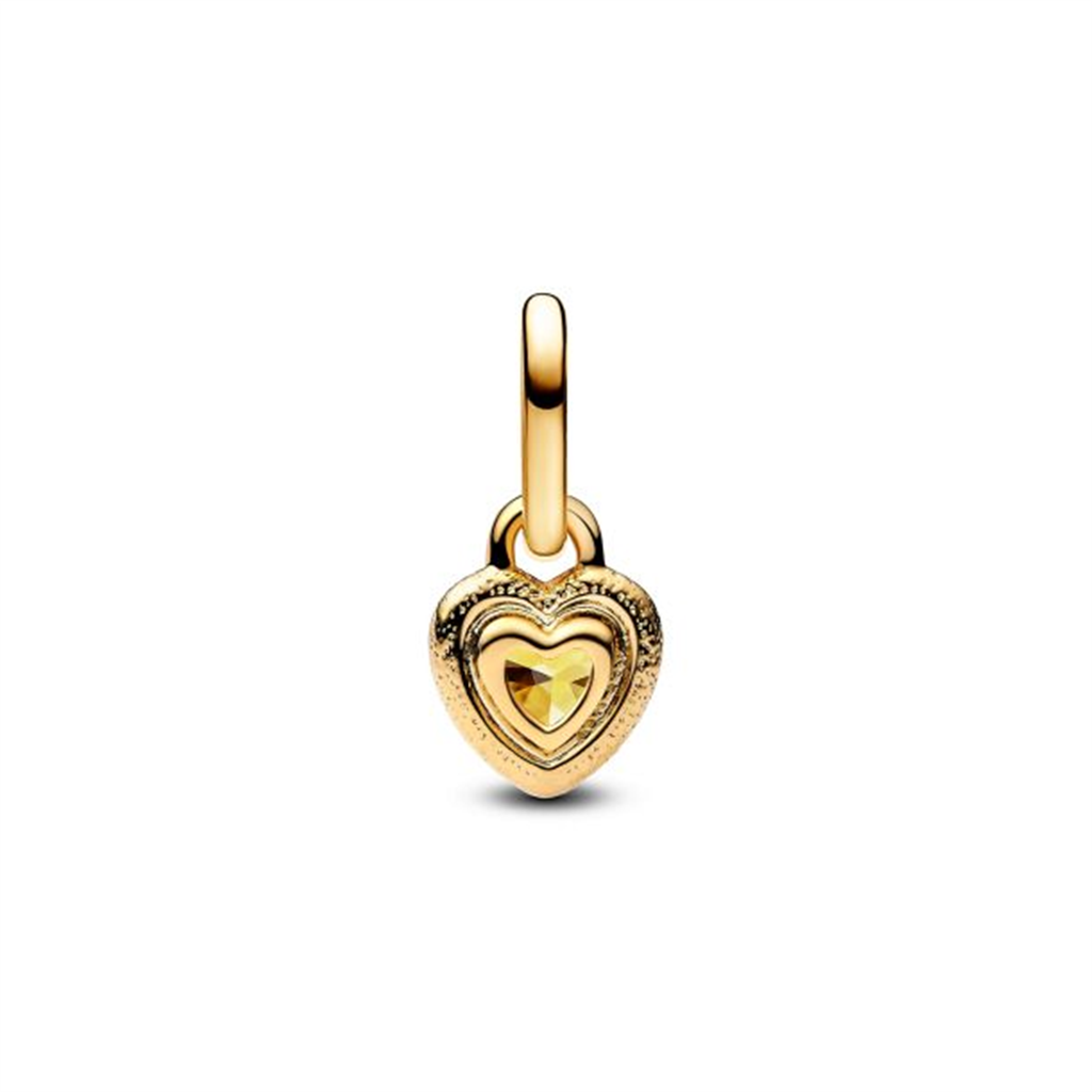 Pandora Heart Mini Dangle Charm 14K Gold Plating