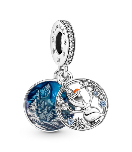 Disney Frozen Snow Olaf Double Dangle Charm