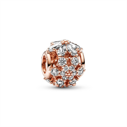 Pandora Moments Sparkling Herbarium Cluster Round Charm