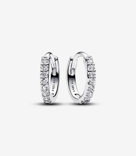 Pandora Timeless Sparkling Huggie Hoop Earrings