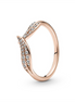 Pandora Timeless Sparkling Leaves Ring Size 8.5