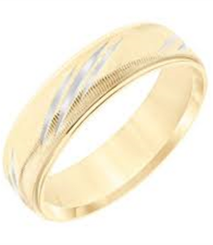 Men's 14k Yellow Gold Wedding Band Size 10