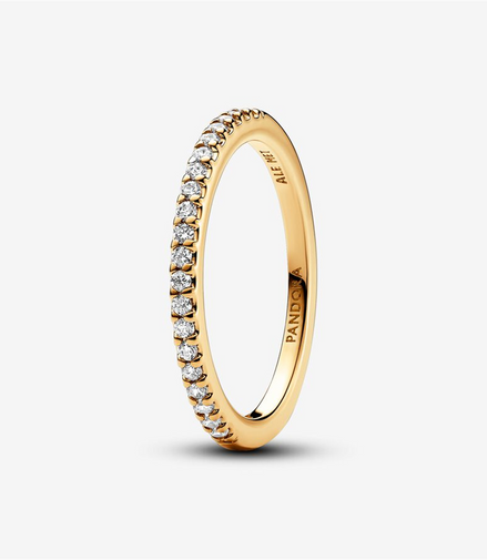 Pandora Timeless Sparkling Band Ring Size 7