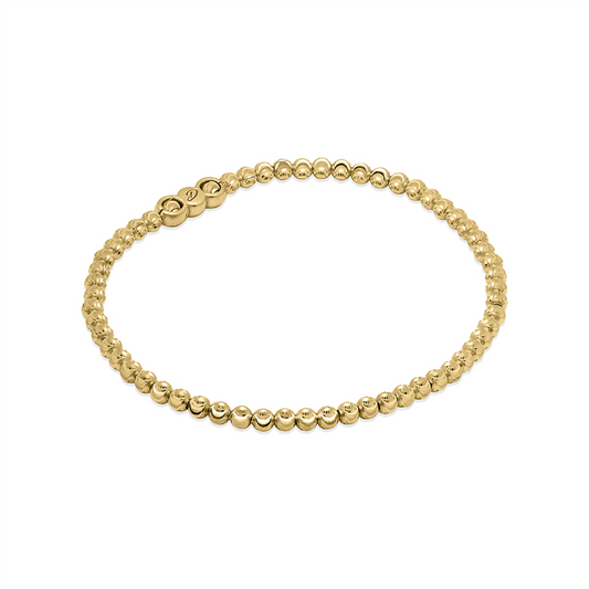 Desmos 18K Gold Overlay Elastic Moon Bracelet 7"