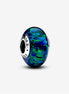 Pandora Moments Opalescent Green Blue Murano Charm