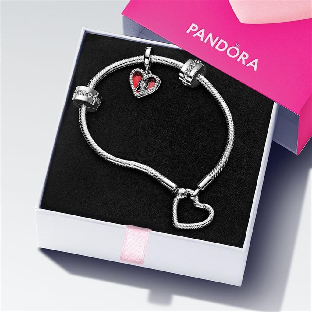 Pandora Moments Heart & Keyhole Bracelet Gift Set