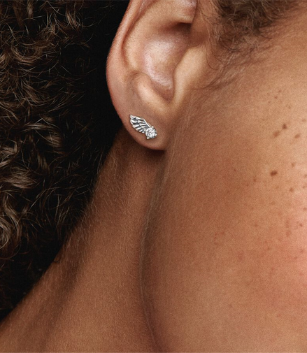 Pandora Moments Sparkling Angel Wing Stud Earrings