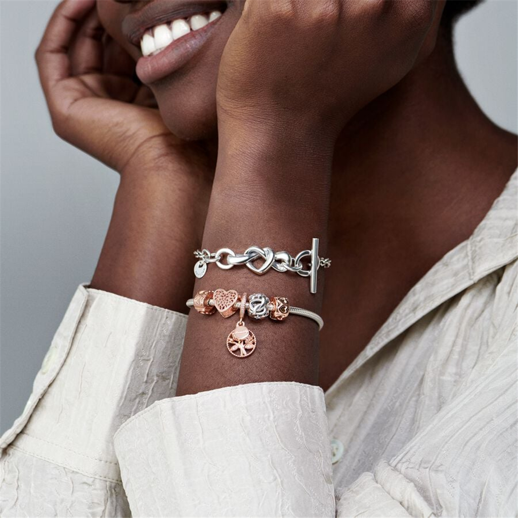 Pandora Moments Band Of Hearts Clip Charm