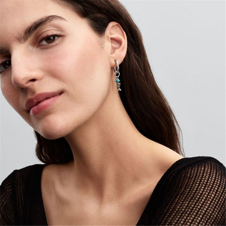 Pandora Turquoise-colored Fishbone Dangle Charm