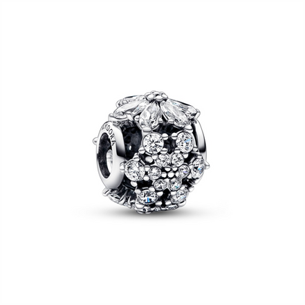 Pandora Timeless Sparkling Herbarium Cluster Round Charm