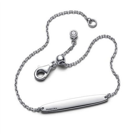 Pandora Engravable Bar Chain Bracelet Size 20