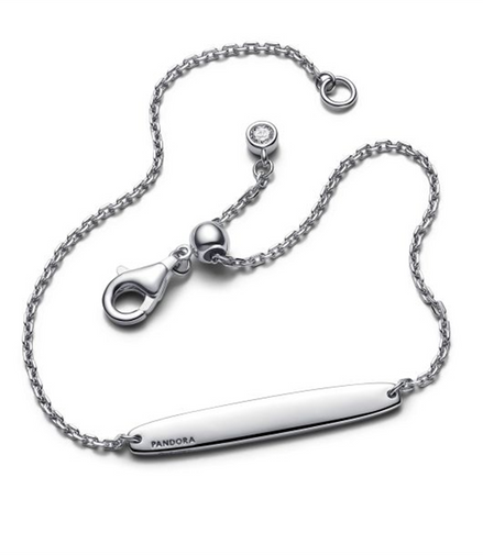 Pandora Engravable Bar Chain Bracelet Size 20