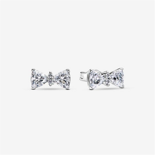 Pandora TImeless Sparkling Bow Stud Earrings