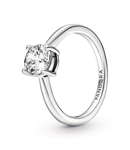 Pandora Sparkling Solitaire Ring Size 6