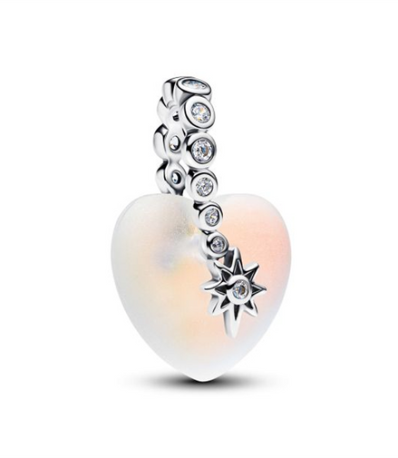 Pandora Shooting Star & Heart Dangle Charm