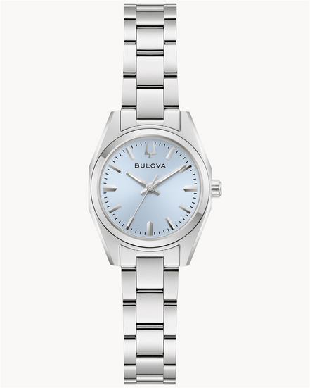 Bulova Surveyor Light Blue Dial Stainless Steel Watch
