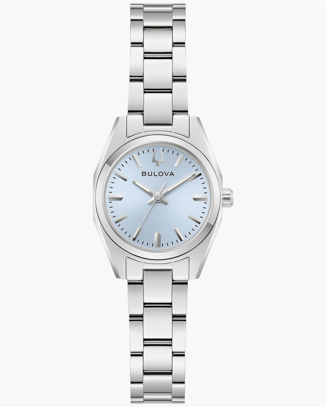 Bulova Surveyor Light Blue Dial Stainless Steel Watch