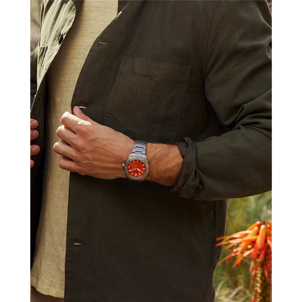 Citizen Eco-Drive Brycen Orange Dial Super Titanium Watch