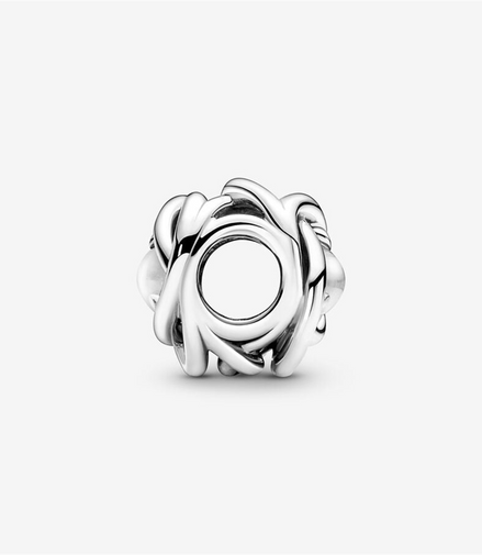 Pandora Moments April Clear Eternity Circle Charm