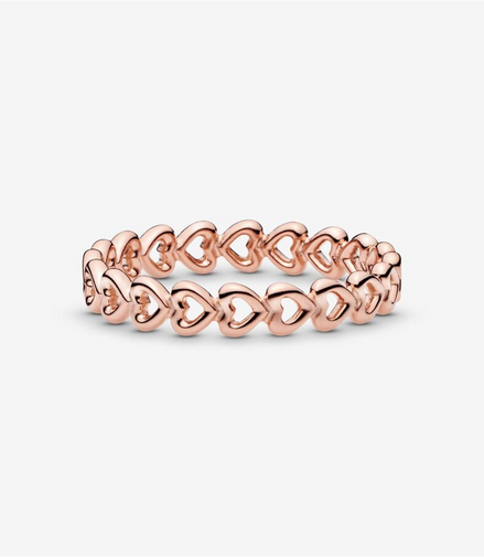 Pandora Moments Linked Love Ring Size 7.5