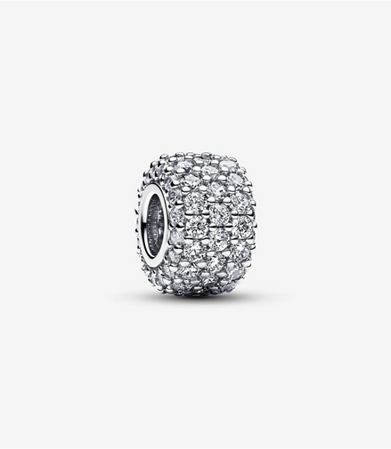 Pandora Timeless  Sparkling Pavé Triple-Row Charm
