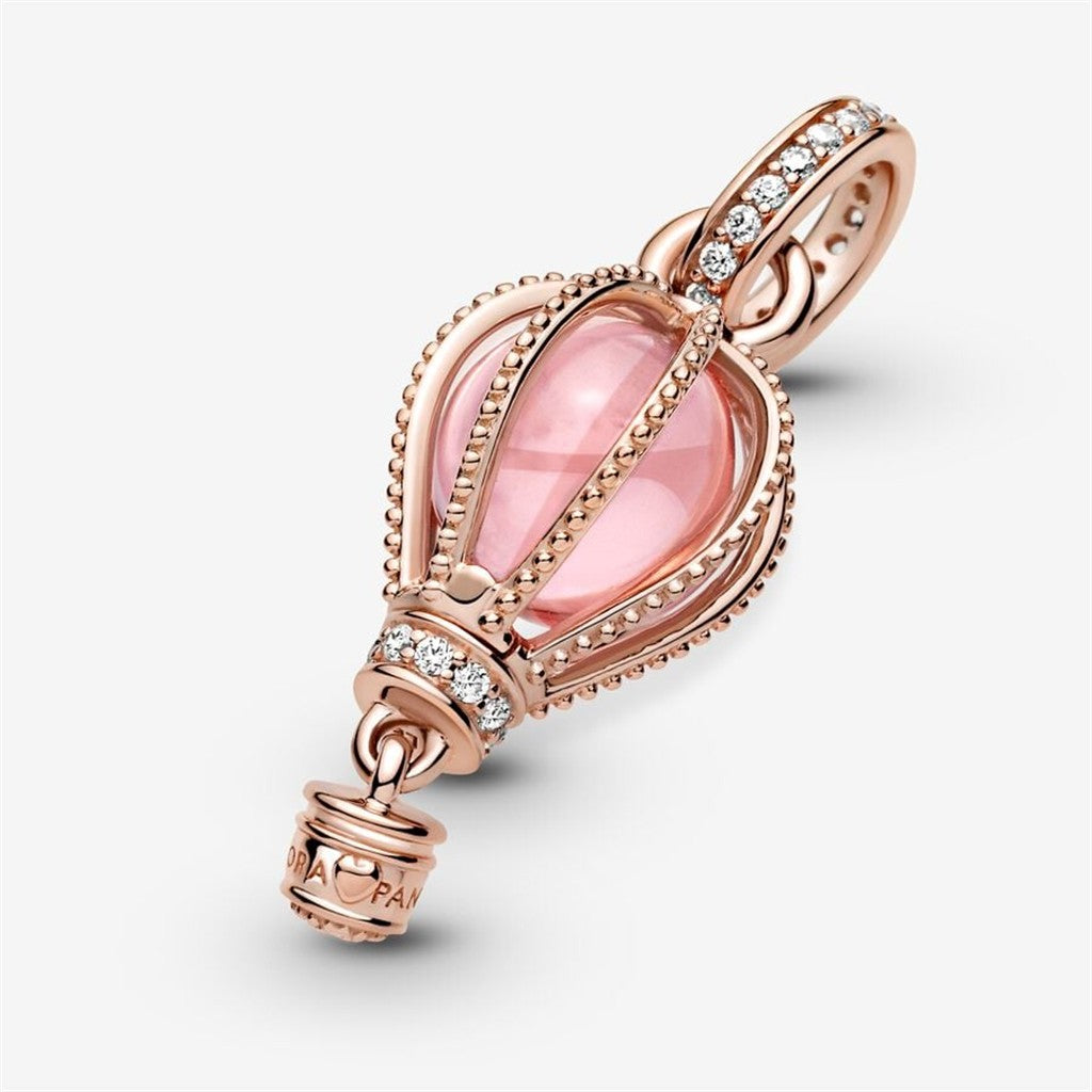 Pandora Moments Sparkling Pink Hot Air Balloon Dangle Charm