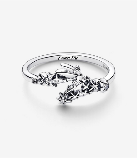 Pandora Disney Tinker Bell Sparkling Ring Size 7.5