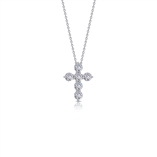 Lafonn 1.02 CTW Simulated Diamond Cross Pendant Necklace