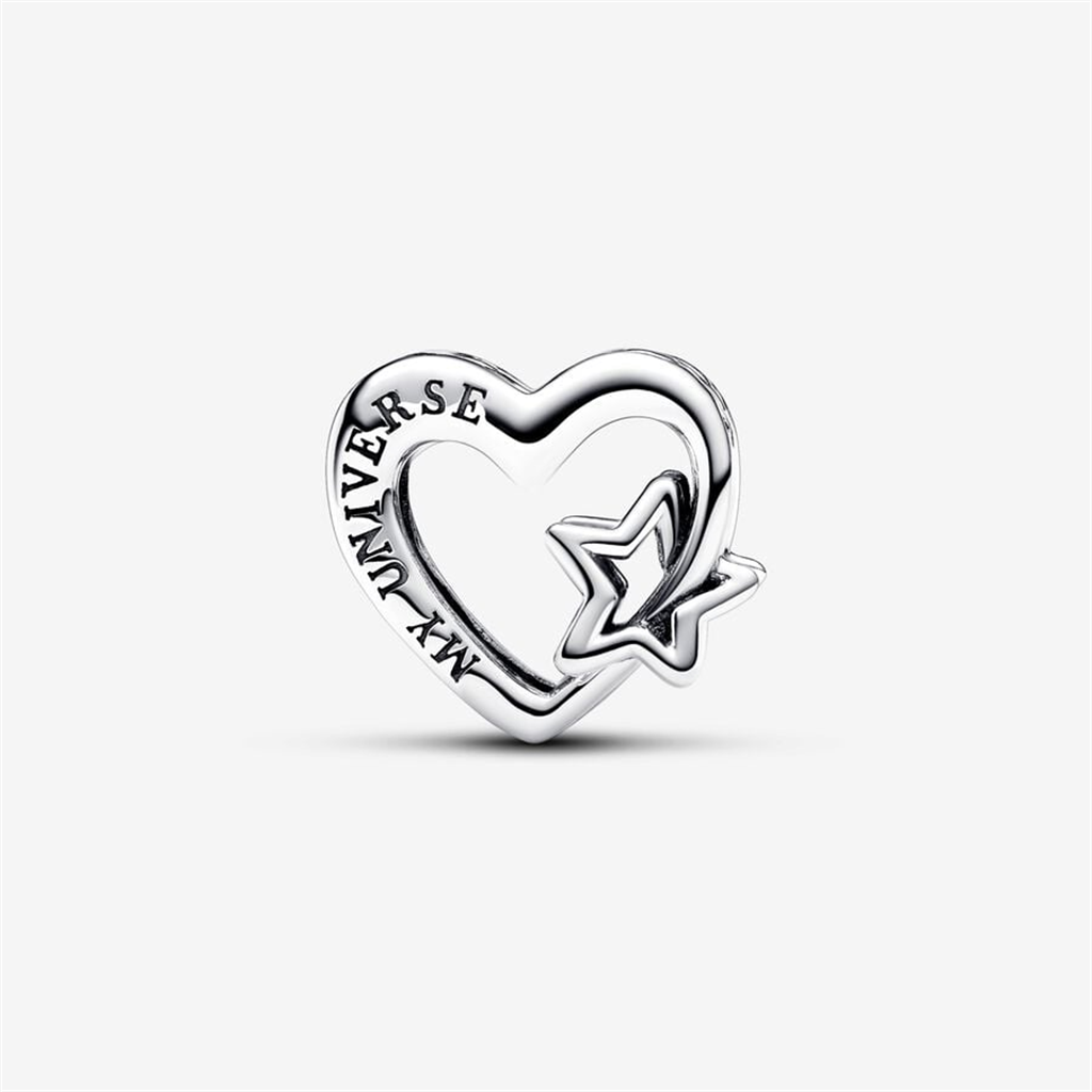 Pandora Moments Openwork Family Heart And Star Charm