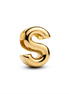 Pandora Letter S Alphabet Gold-Plated Charm