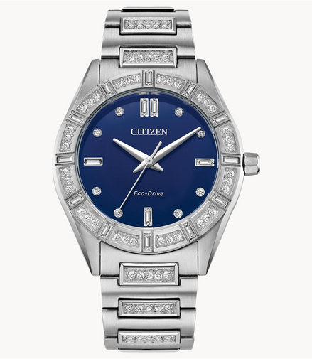 Citizen Ladies' Eco-Drive Silhouette Crystal Stainless Steel Bracelet Watch