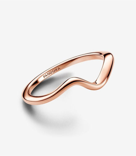 Pandora Timeless Polished Wave Ring Size 7