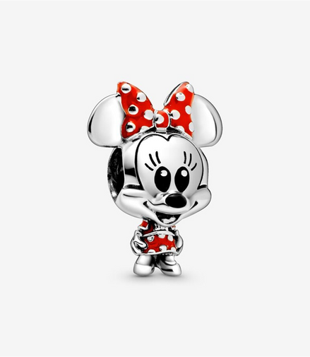 Pandora Disney Minnie Mouse Dotted Dress & Bow Charm
