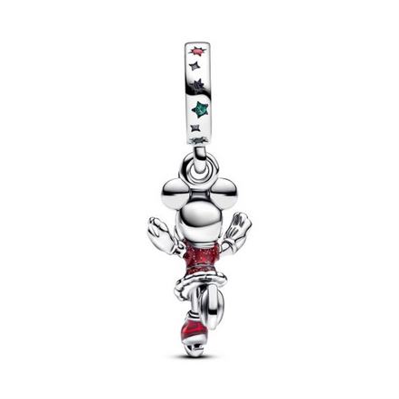 Pandora Disney Minnie Mouse Ice Skating Dangle Charm