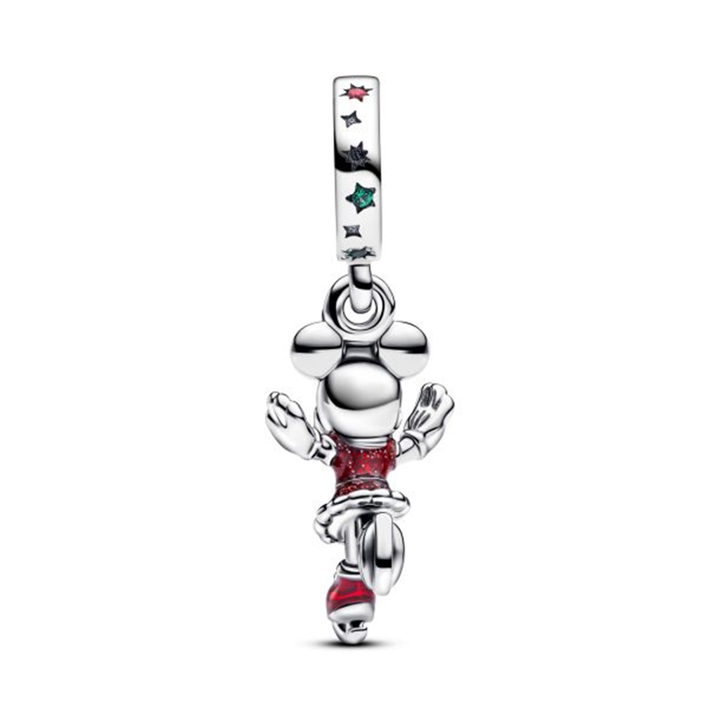 Pandora Disney Minnie Mouse Ice Skating Dangle Charm