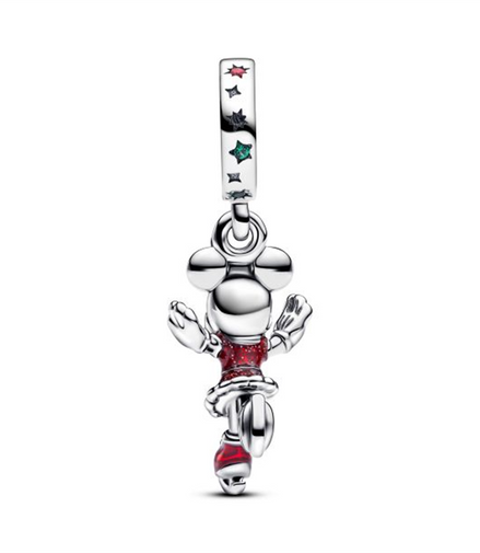 Pandora Disney Minnie Mouse Ice Skating Dangle Charm